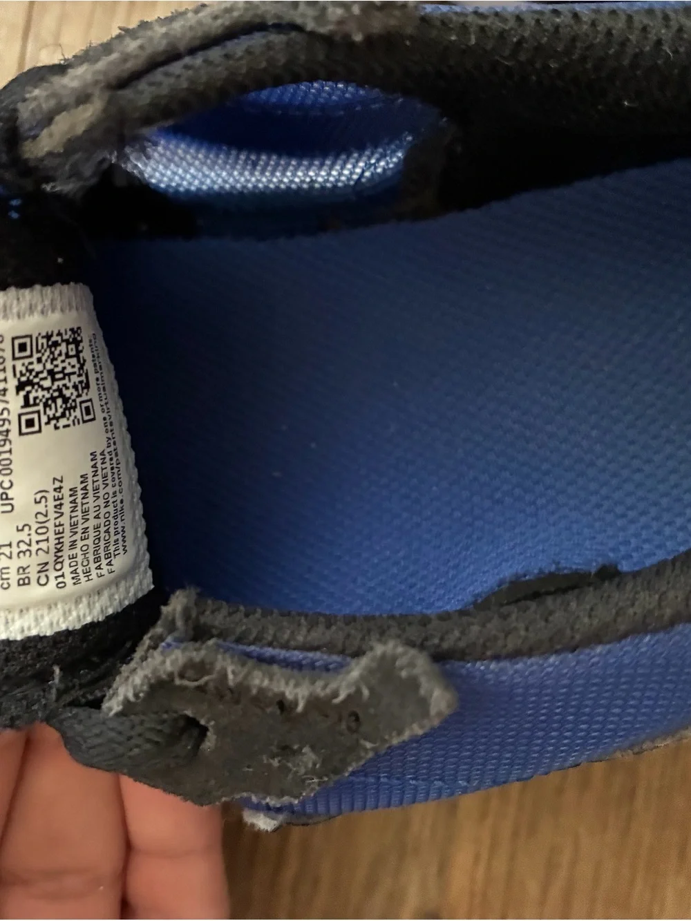 Nike Kids Blue and Black Athletic Shoes